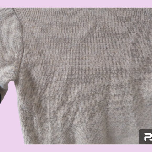 H&M kids children's girl's wool blend knit sweater in cream size 12-18M. - Picture 6 of 7